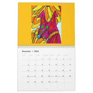 The Calendar of Colorful Dogs