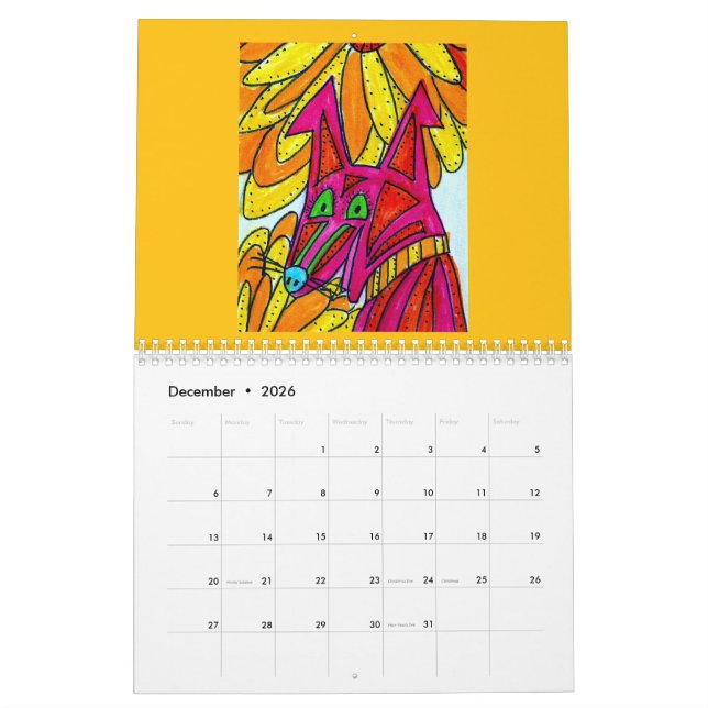 The Calendar of Colorful Dogs (Dec 2026)