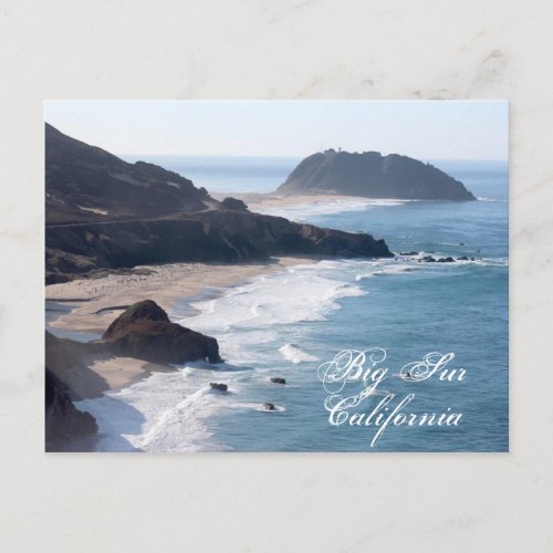 The California coastline at Big Sur Postcard