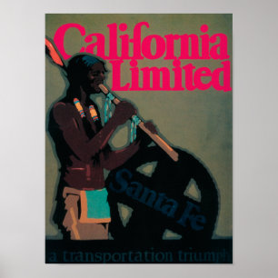 The California Limited Train Travel Poster