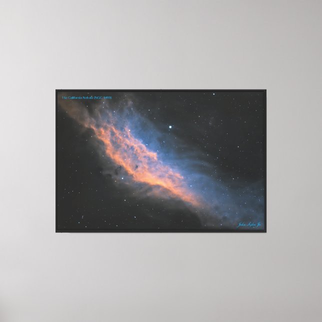 The California Nebula (NGC 1499) Canvas Print (Front)