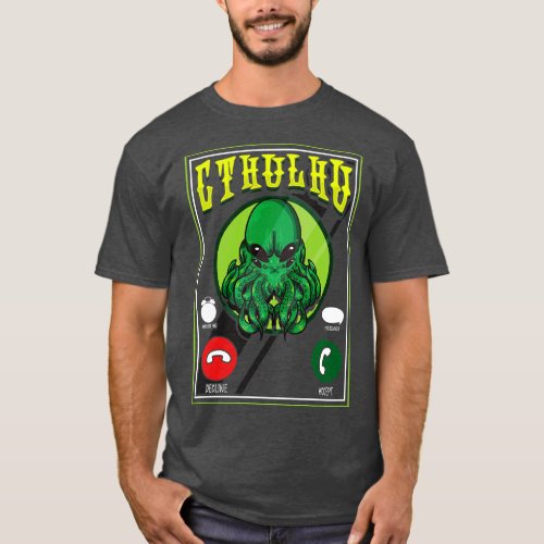 The Call Of Cthulhu Fictional Dark Occult Monster T_Shirt