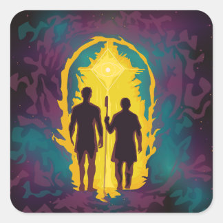 The Call of the Arcane Path Square Sticker