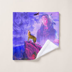 The Call Of The Great Wolf Spirit Bath Towel Set