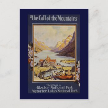 "the Call Of The Mountains" Vintage Travel Postcard by PrimeVintage at Zazzle