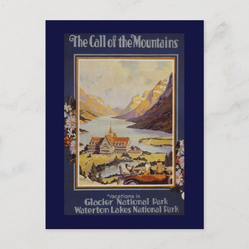 The Call of the Mountains Vintage Travel Postcard