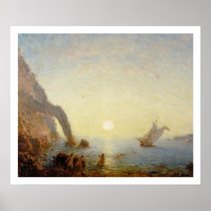 The Call of the Sirens (oil on canvas) Poster