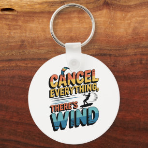 The Call of the Wind - Kite Surfing Passion Keychain
