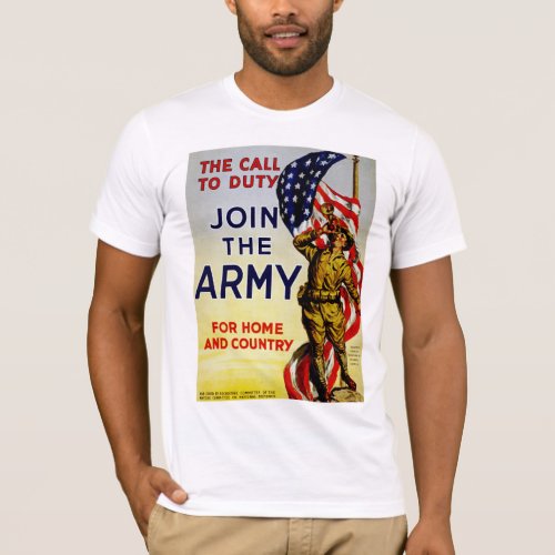The Call to Duty  Join the Army T_Shirt