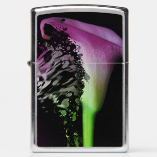 The Calla Lily Disintigrates Zippo Lighter