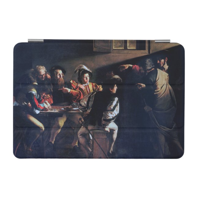 The Calling of Saint Matthew, Caravaggio iPad Mini Cover (Horizontal)