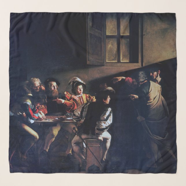 The Calling of Saint Matthew, Caravaggio Scarf (Front)