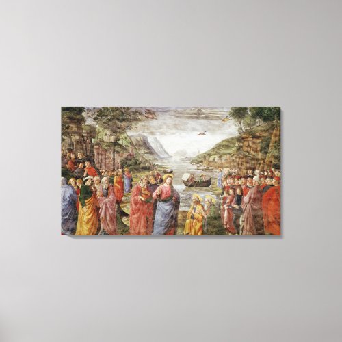 The Calling of SS Peter and Andrew 1481 Canvas Print