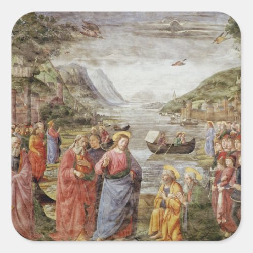 The Calling of SS Peter and Andrew 1481 Square Sticker