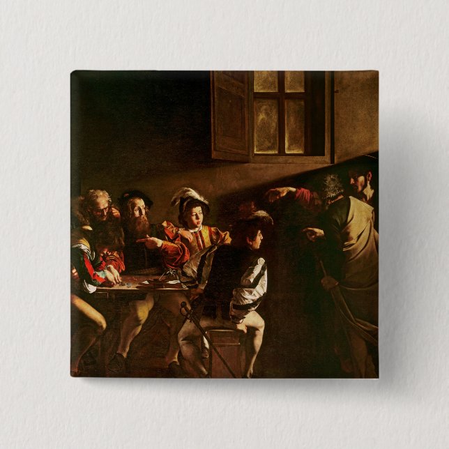 The Calling of St. Matthew, c.1598-1601 Button (Front)