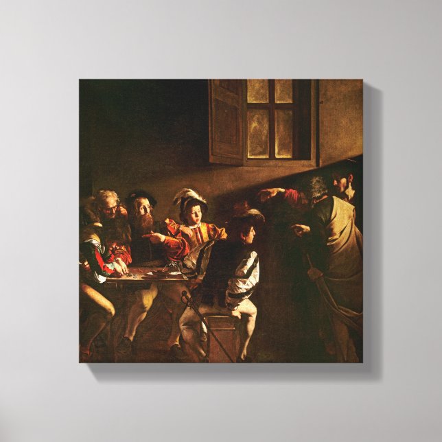 The Calling of St. Matthew, c.1598-1601 Canvas Print (Front)
