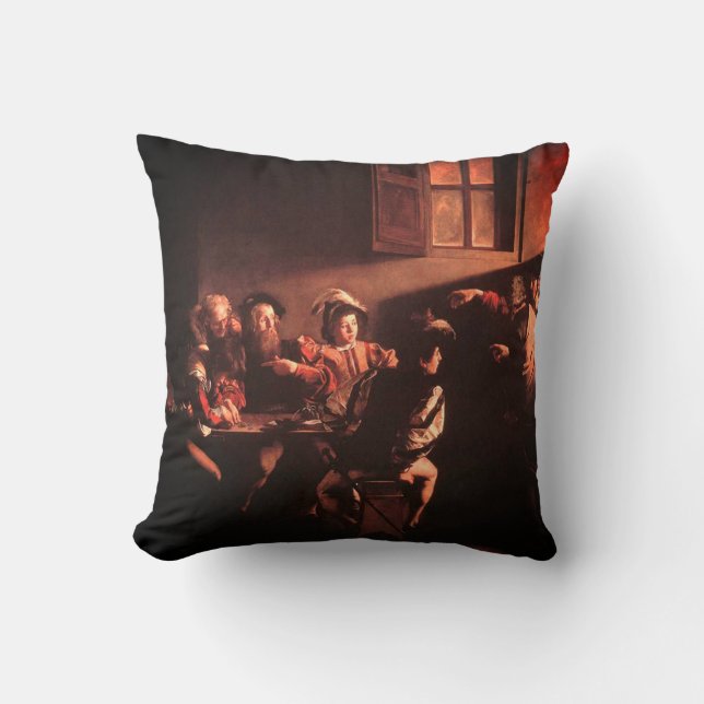 The Calling of St. Matthew Throw Pillow (Front)