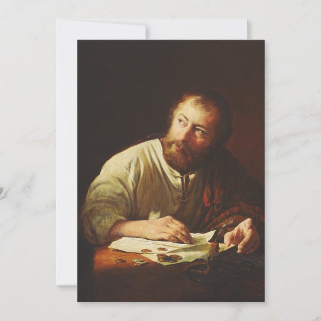 The Calling of the Apostle Matthew Holiday Card (Front)