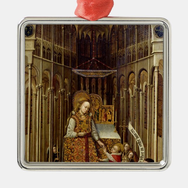 The Calling of the Virgin Metal Ornament (Front)