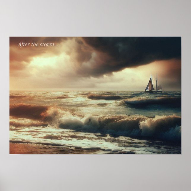 The calm after the storm poster (Front)