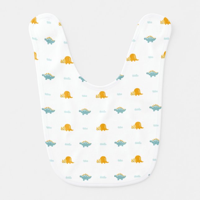 The Calm Dinosaur Baby Bib (Front)