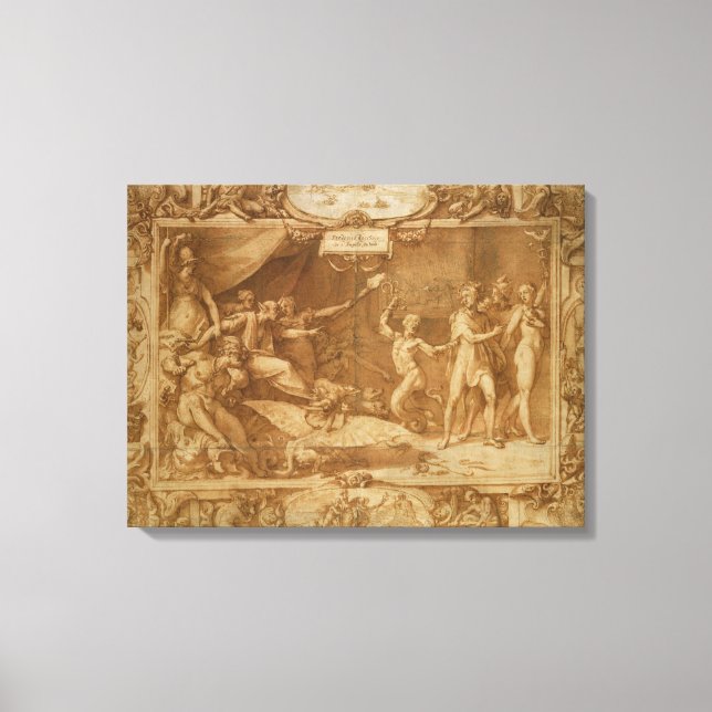 The Calumny of Apelles, 1572 Canvas Print (Front)