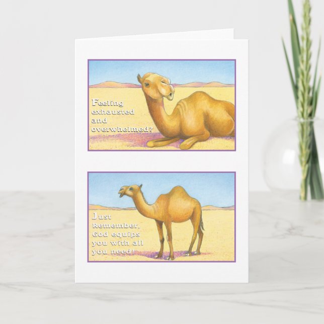 The Camel Greeting Card Isaiah 41:10 (Front)