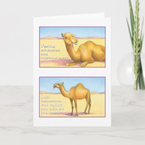 The Camel Greeting Card Isaiah 4110