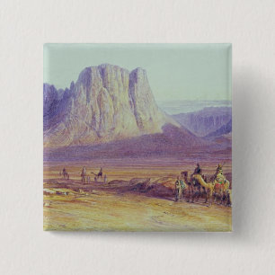 The Camel Train, Condessi, Mount Sinai, 1848 Pinback Button
