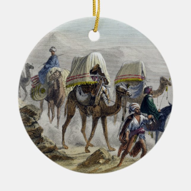 The Camel Train, from 'Constantinople and the Blac Ceramic Ornament (Front)