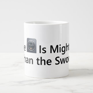 The Camera Is Mightier Than the Sword Giant Coffee Mug