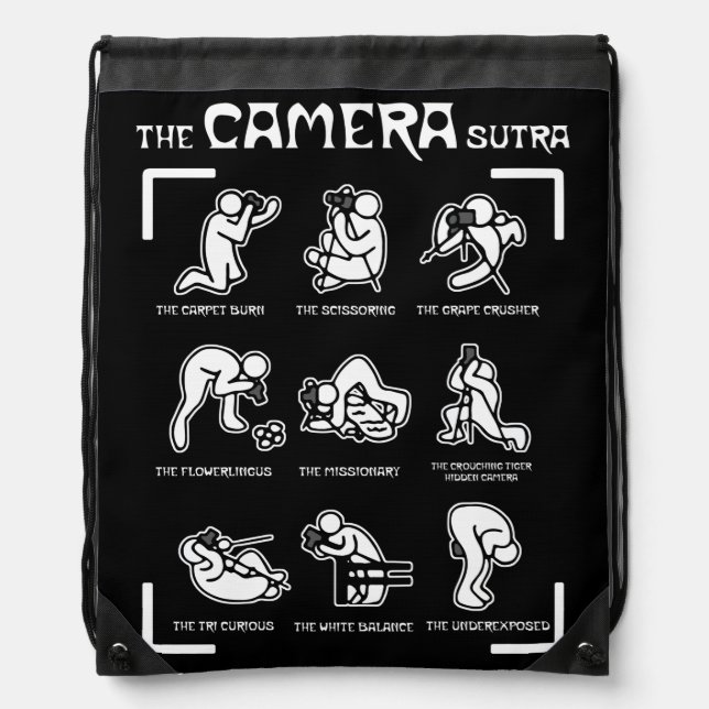 The Camera Sutra Photography Drawstring Bag (Front)
