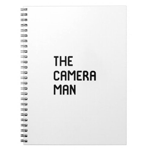 The Cameraman Filmmaking Movie Film School Notebook