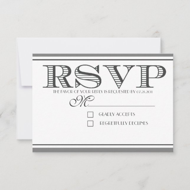 THE CAMEREE RSVP CARD (Front)
