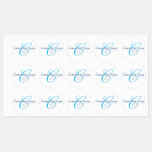 The Cameron Team Logo Labels