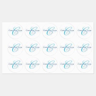The Cameron Team Logo Labels