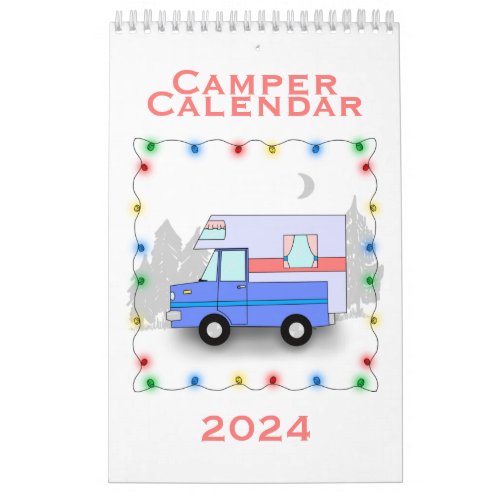 The Camper Calendar_ Single Page Small Calendar
