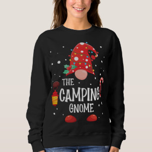 The Camping Gnome Matching Family Christmas Gnome  Sweatshirt