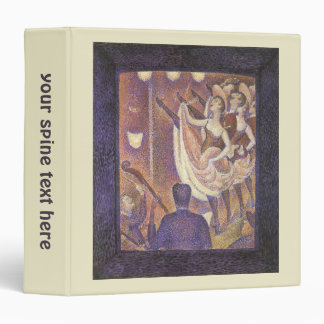 The Can Can Dance, Le Chahut by Georges Seurat 3 Ring Binder