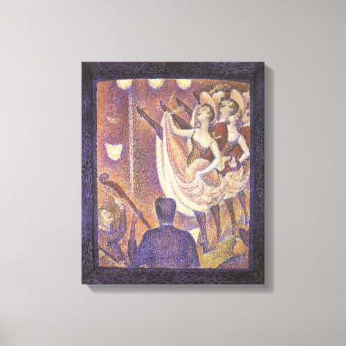 The Can Can Dance Le Chahut by Georges Seurat Canvas Print