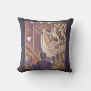The Can Can Dance, Le Chahut by Georges Seurat Throw Pillow