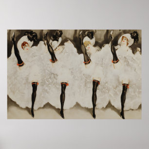 The Can Can" - Louis Icart's Art Deco Style Poster