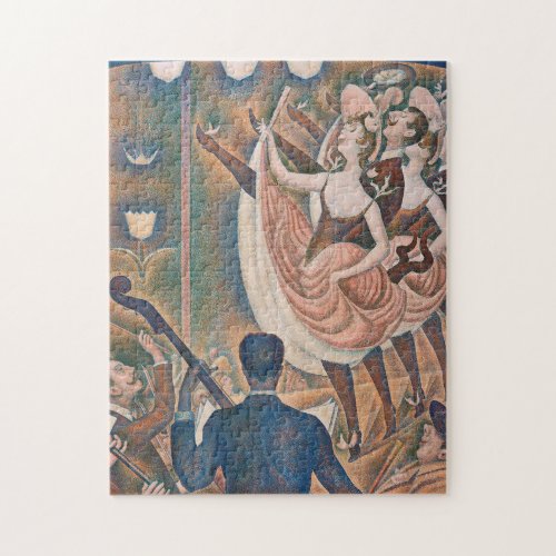 The Can_can Seurat Neo Impressionist Pointillist Jigsaw Puzzle