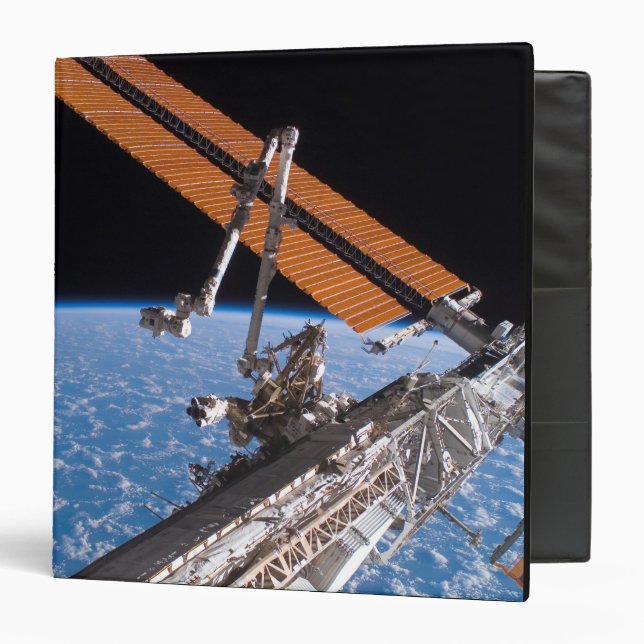 The Canadarm2 and solar array panel wings 3 Ring Binder (Front/Inside)
