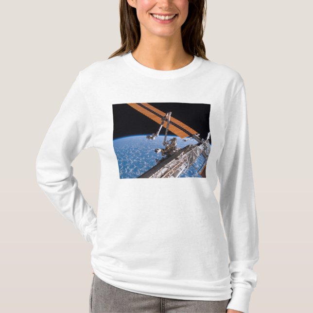 The Canadarm2 and solar array panel wings T-Shirt (Front)