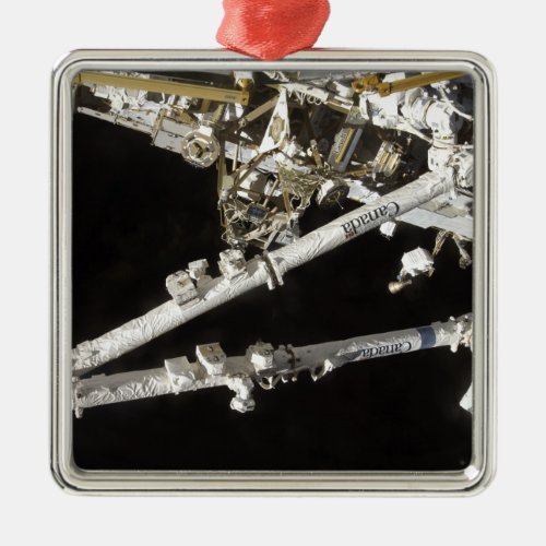 The Canadian_built space station Metal Ornament