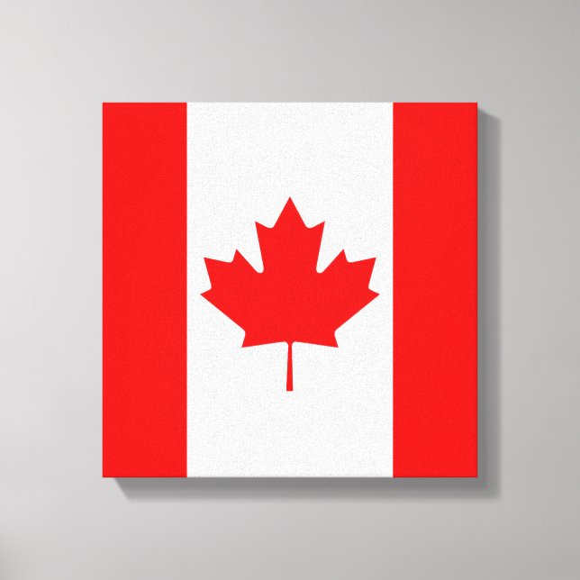 The Canadian Flag, Canada Canvas Print (Front)