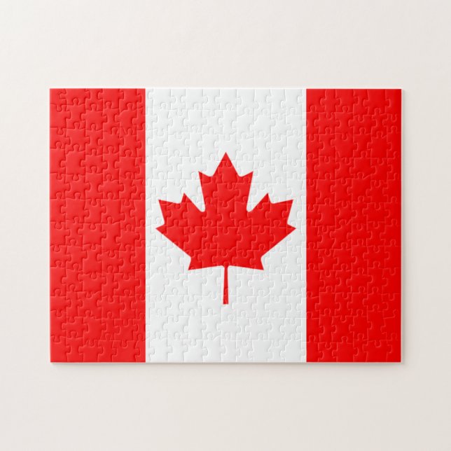 The Canadian Flag, Canada Jigsaw Puzzle (Horizontal)