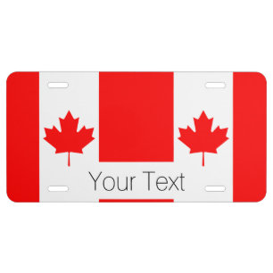 The Canadian Flag, Canada License Plate