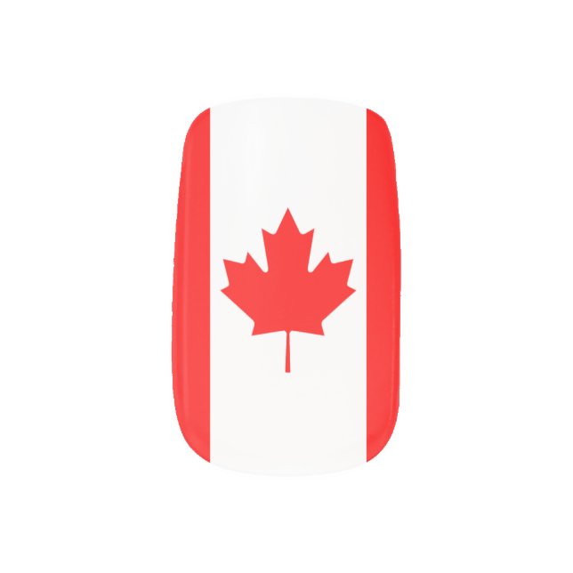 The Canadian Flag, Canada Minx Nail Wraps (Left Thumb)
